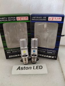LAMPU BOHLAM H6 CSP 12 MATA LED SHINAGAWA AC DC  BISA MOTOR BEBEK & MATIC PNP