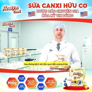 Combo 2 hộp sữa HEALYN CANXI Bổ Sung Canxi Hữu Cơ Tăng Cường Miễn Dịch - Hộp 900g