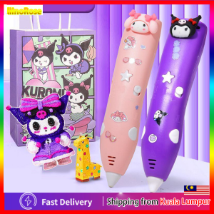 Kuromi 3D Printing Pen With PLA Filament DlY Crafting Doodle Drawing 3D Pen Murah Printing Set Kids Toy Birthday Gift