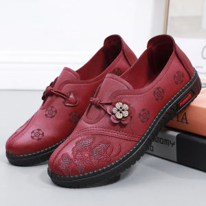 SHIPAILUO | Spring Autumn Soft Bottom Womens Shoes Comfortable Flat Bottom Casual Shoes Lightweight Beijing Old Style Cloth Shoes For Mom