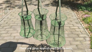 Fish Keep Net with Anti-Escape Design Reinforced Mesh Fishing Basket for Freshwater Fishing Multiple Sizes Available
