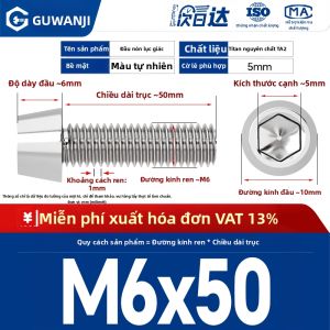 GUWANJI | Ốc Vít Đầu Lục Giác Hợp Kim Titan TA2 Cho Xe Đạp Xe Tay Ga Sửa Chữa