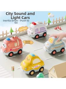 Babytry | Sound and Light Cartoon Mini Inertial Car Toy