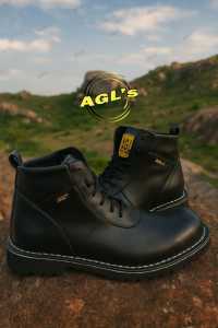 SEPATU SAPETY BOOTH PRIA KULIT UJUNG BESI sepatu resmi