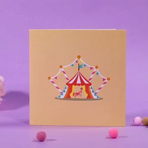 🇲🇾 3D Clown Joker Teddy Bear Birthday Cake Greeting Card Pop Up Handmade Wish Card Selamat Hari Jadi Lahir Kertas 立体生日卡