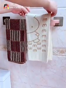 Multi-use Towel Bar & No-drilling Wall-mounted Storage Solutions