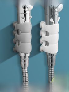 Universal Shower Head Holder Suction Cup Bracket Movable Fixed Base Shower Accessory No Drilling Required Bathroom Supplies