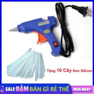 Súng bắn keo Nến silicon ( Nhiều Màu ) + Tặng 10 cây keo Silicon nến / Súng bắn keo nến size to 11mm 110-220V 60W