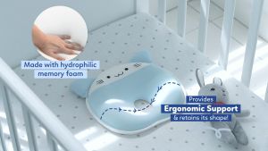 Supermama Memory Foam Baby Pillow | Anti Flat Head