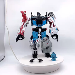Haizhixing 5 in 1 Bruticus Devastator Superion Defensor Transformation Robot Car Action Figures  Aircraft Model Kids Boy Toy