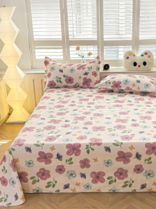AITONGNUAN | Cotton Bed Sheet Pillowcase 3 Pieces