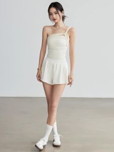 SKINOFSKIN | High-waisted Quick-dry Skirted Shorts for Running Training Pilates