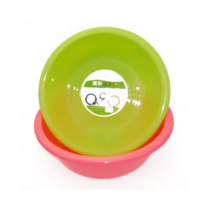 Thickened Plastic Face Basin Set of 3 Bright Colored Cow Tendon Matures Rubber Foot Wash Basin Household Plastic Products