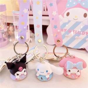 Donut Cinnamoroll Babycinnamoroll Clow M Melody Cute Silica Gel Key Chain Bag Ornaments Pendant Young Adult Heart Ornaments