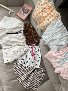 Comfortable Pure Cotton Cartoon Short Pants Womens Home Leisure Sleepwear YINXIAOJIE Korean Style Summer Cute Casual