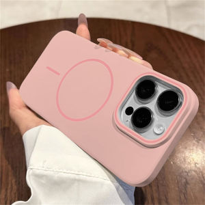 Luxury Slim Matte Magsafe Phone Case For iPhone 16 16e 15 14 13 12 11 Plus Mini Pro Max X XR XS Max 7 8 Plus Se 2020 Solid Color Shockproof PC Cover Casing