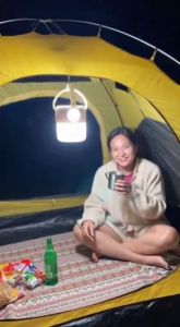 LED Solar Camping Light Rechargeable Emergency Lamp Outdoor Waterproof Portable Bulb for Travel Hiking