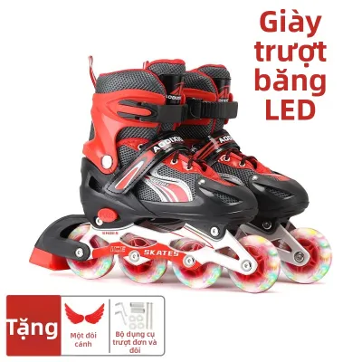 Giày Trượt Bánh Xe 2-trong-1 Cho Bé Mới Học Có Bảo Vệ