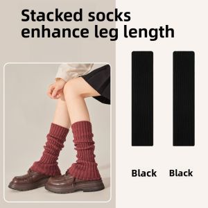 MiiOW | Thickened Knitted Red Socks Womens Winter High Heel Shoe Leg Covers Y2K Spicy Girl MiiOW Cat Person Pure E-commerce Sale