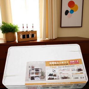 Multi-Layer Shoe Rack Storage Organizer for Home Dormitory Student Plastic Shoe Stand Artistic Style Abstract Pattern