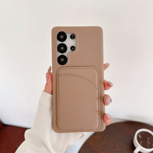 Luxury Lychee Leather Card Wallet Holder Slot Phone Case For Samsung Galaxy S25 S24 S23 FE S22 Ultra Plus A13 A53 A54 A35 Cover