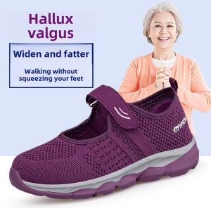 Large Size Womens Shoes Elderly Slip-On Comfortable Soft Bottom Anti-Slip Wide Head Fat Foot Shoes Grandmother Mom Shoes