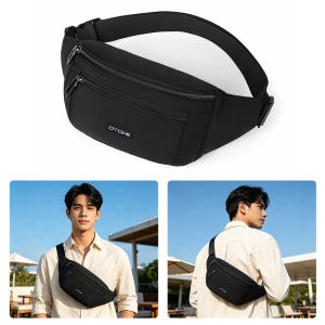 MENSPE Sport Waist Pack Cross Body Bag Pouch Bag Casual Men Chest Bag Men Fashion Shoulder Bag Waist Belt Bag Waterproof Waist Bag for Travel Outdoor