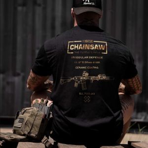 American Summer Cotton Tactical Printing Trendy Brand T-shirt Military Fan Shooting Training Mens Outdoor Short-sleeved T-shirt