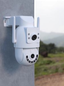 Jooan | JOOAN 4K 2K Wifi Camera PTZ Outdoor Dual Screens Motion Detection Night Vision Security IP Camera CCTV Video Surveillance Camera