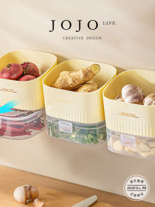 Ông. Hộp Bảo Quản Nhà Bếp Tỏi Gừng Hành Mảnh Bảo Quản Độ Tươi Nhựa Bánh Xe Men Tiện Ích Cho Tổ Chức Gia Đình