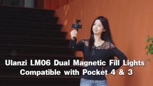 Ulanzi LM06 Dual Magnetic Mini LED Video Camera Fill Light for DJI Osmo Pocket 4 3 Camera
