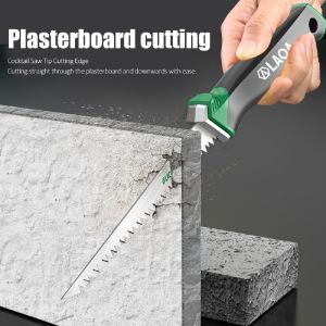 LAOA | LAOA Plasterboard Saw SK5 Double Sided Sharp Teeth 320mm Drywall Cutting Tool for Wood Gypsum Board Plastic Pipe