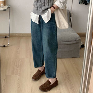 กางเกงคนท้องกางเกงยีนส์ฤดูใบไม้ร่วงและฤดูหนาวกางเกงทรงบอลลูนใส่ด้านนอกสำหรับคนตัวเล็กชุดคนท้องบุขนกำมะหยี่หนาพิเศษชุดฤดูใบไม้ร่วงแฟชั่นสำหรับฤดูหนาว