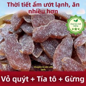 Trà Sức Khỏe Sẵn Ăn: Vỏ Quất Khô Tía Tô Tím và Gừng Tươi