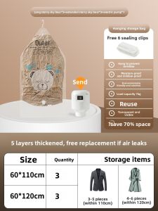 ATNPQZ | Transparent Large Capacity Thick Hanging Waterproof Moisture-proof Vacuum Compression Bag