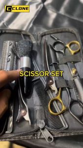 Hair Cutting Scissors Barber Teeth Scissors Flat Scissors Salon Trimmer for Hair Cut Clipper Tools