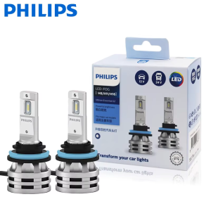 Philips | Philips Ultinon Essential G2 24W 12V/24V LED H11 Fog Light Bulbs 6500K Super White H8 H16 High Low Beam Genuine Car Lamps 1 Pair