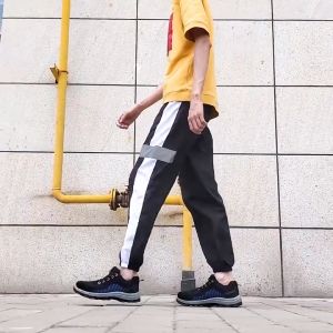 【For Construction Site Use】Safety Shoes Steel Toe Cap Men Anti-Smash Anti-Puncture Lightweight Safety Boots