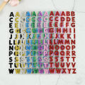 1/3Pcs Glitter A-Z ตัวอักษรตัวอักษรสติกเกอร์ Scrapbooking เครื่องเขียนอุปกรณ์โรงเรียนสีดํา/ทอง/เงิน/สีแดง/สีฟ้า/สีชมพู/สีม่วง/สีเขียว. 