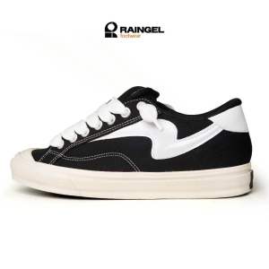 Raingel BIGMAX Black White Sepatu Lokal Brand Original Sneakers Kasual Pria Wanita Sepatu Gemuk