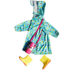 [Broken Code and Leak Picking] Kids Raincoat Boys and Girls Kindergarten Elementary School Baby Cartoon Raincoat with Schoolbag Position
