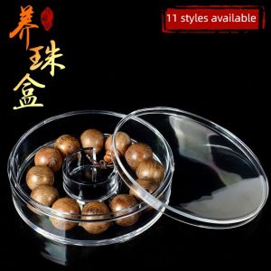 Acrylic Glass Sealed Storage Box Bracelet Buddha Beads Display Case for Jewelry Accessories Clear Protection Case Organizer