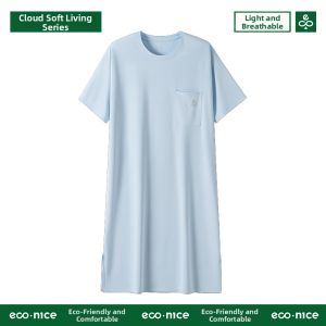 econice | Summer Light Ice Silk Mens Sleepwear Robe