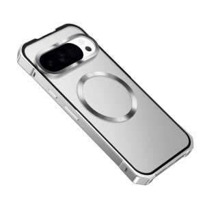 szhaiyu | For Google Pixel 11 10 9 8 Pro XL Phone Case For Magsafe Metal Aluminium Magnet Frame Lens Protection Shockproof Shell Cover