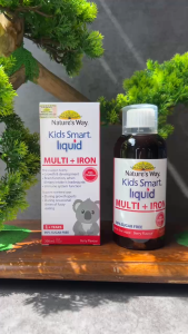 [Nhập khẩu chính ngạch] Natures Way Kids Smart Liquid Multi + Iron - Hỗ trợ tăng cường sức khỏe nâng cao sức đề kháng (200ml)