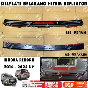 Sillplate Belakang Innova Reborn 2016 2022 2023 2024 Hitam List Chrome Reflektor .