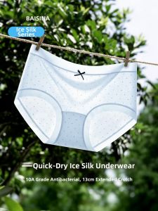 Baisina | Antibacterial Silk Pouch Briefs Ice Silk Quick-Dry Seamless