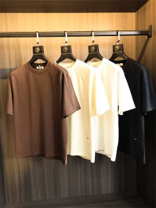 Designer Style Mens Cotton Blend Summer T-Shirt round Neck Short Sleeve Breathable Comfortable Fashionable Modern Fit