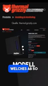 Thermal Grizzly WireView & WireView Pro GPU 1x12VHPWR Advanced Power Meter for Graphics Cards | OLED Display | Temperature Sensors | Power Consumption Measurement and Monitoring Tool