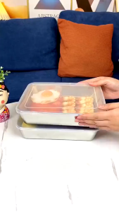 ( HỘP VUÔNG SIZE LỚN ) hộp inox vuông để đồ tủ lạnh có nắpKhay Inox 304 Đựng Thực Phẩm Cao Cấp Chống Rỉ Size To